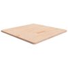 vidaXL Tampo de mesa quadrado 80x80x2,5 cm carvalho maci&ccedil;o n&atilde;o tratado