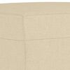 vidaXL Apoio de p&eacute;s 60x50x41 cm tecido cor creme