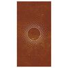 vidaXL Decora&ccedil;&atilde;o p/ muro de jardim 105x55 cm a&ccedil;o corten design sol