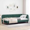 vidaXL Estrutura de Cama de Canto Verde Escuro 90 x 200 cm Veludo