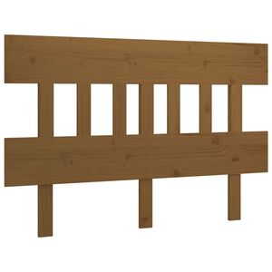 vidaXL Cabeceira de cama 123,5x3x81 cm pinho maci&ccedil;o castanho mel