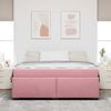 vidaXL Estrutura da Cama com colch&atilde;o Rosa 180 x 200 cm tecido