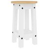 vidaXL 3 pcs conjunto de bar pinho maci&ccedil;o branco