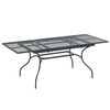 vidaXL Mesa de Jantar de Malha Extens&iacute;vel Antracite 212 x 90 x 76 cm