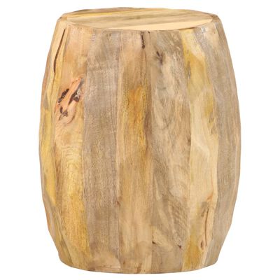 vidaXL Banco tambor madeira de mangueira maciça