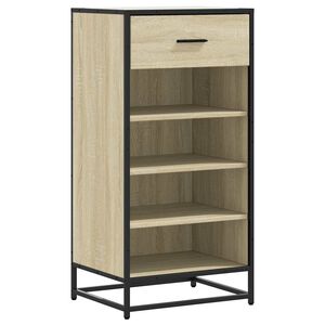 vidaXL Sapateira 48x38x97,5 cm derivados de madeira carvalho sonoma