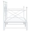 vidaXL Cama de dia com gavet&atilde;o sem colch&atilde;o 90x190 cm a&ccedil;o branco