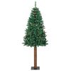 vidaXL &Aacute;rvore de Natal Slim com 300 LEDs com suporte Verde 180 cm