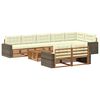 vidaXL Conjunto de Sof&aacute;s para Exterior com almofada 9 pcs