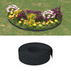vidaXL Bordas de jardim 5 pcs 10 m 15 cm polietileno preto