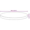 vidaXL Tampo de mesa redondo Ø60x4 cm madeira de acácia maciça