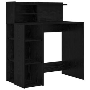 vidaXL Mesa Carvalho Preto Derivados de Madeira 90 x 48 x 101,5 cm