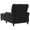 vidaXL Chaise Lounge com almofada Preto 91 x 157 x 91 cm Veludo