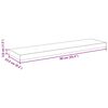 vidaXL Prateleira de parede suspensa 90x23,5x3,8 cm MDF cinzento