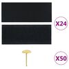 vidaXL Cortinas de porta anti-insetos magnéticas 2 pcs 230x160cm preto