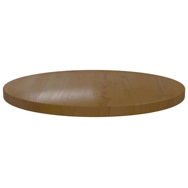 vidaXL Tampo de mesa pinho maci&ccedil;o &Oslash;60x2,5 cm castanho