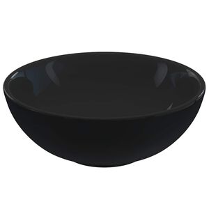 vidaXL Lavat&oacute;rio Preto Brilhante &Oslash;28x10 cm Cer&acirc;mica