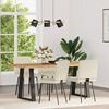 vidaXL Cadeiras de jantar 4 pcs couro art. creme