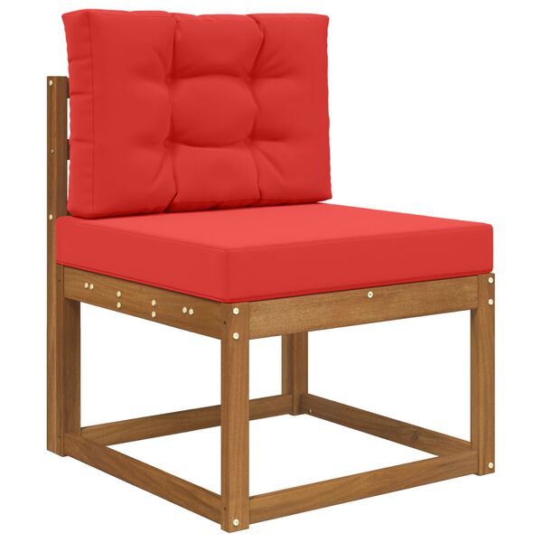 vidaXL Almofada para Sof&aacute; Externo 2 pcs Vermelho Poli&eacute;ster