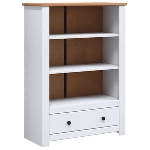 vidaXL Estante 80x35x110 cm madeira de pinho maci&ccedil;a Panama branco
