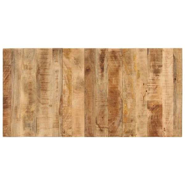vidaXL Tampo de mesa 25-27 mm 120x60 cm madeira de mangueira maci&ccedil;a