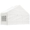 vidaXL Gazebo com telhado 20,07x5,88x3,75 m polietileno branco