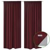 vidaXL Cortinas blackout 2 pcs camada dupla 140 x 245 cm bord&ocirc;