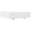 vidaXL Vaso/floreira de jardim 100x100x26,5 cm pinho maci&ccedil;o branco