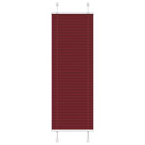 vidaXL Plissado Cego Bord&eacute;us Vermelho 45x100 cm Largura Tecido 44,4 cm