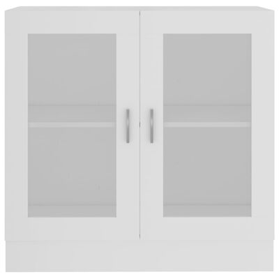 vidaXL Armário vitrine 82,5x30,5x80 cm contraplacado branco