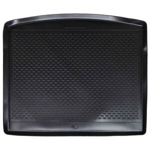 vidaXL Tapete de Porta-Malas Preto Borracha