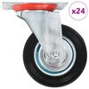 vidaXL 24 pcs rodas girat&oacute;rias 100 mm