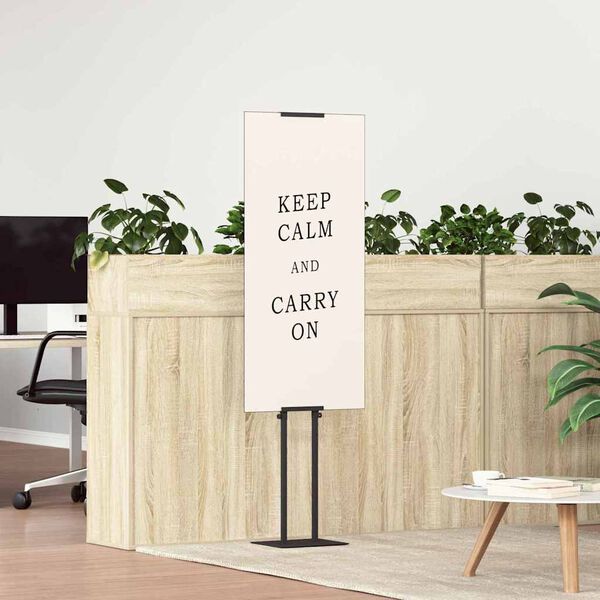 vidaXL Displays de Feira 2 pcs Preto 30 x 23,5 x 210 cm A&ccedil;o