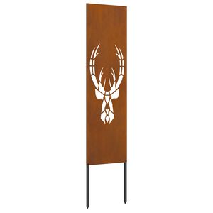 vidaXL Tela de Privacidade para Jardim Ferro Enferrujado 32 x 140 cm