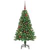 vidaXL &Aacute;rvore de Natal Artificial Verde 150 cm PVC, A&ccedil;o e Pl&aacute;stico