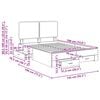 vidaXL Estrutura da Cama Cinza Sonoma 140 x 190 cm Madeira processada