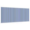 vidaXL Toldo Retr&aacute;til Azul e Branco 300 x 200 cm Poli&eacute;ster e Alum&iacute;nio
