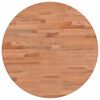 vidaXL Tampo de mesa redondo &Oslash;50x2,5 cm madeira de faia maci&ccedil;a