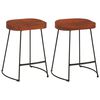 vidaXL Bancos de bar Gavin 2 pcs 45x38x53 cm madeira mangueira maci&ccedil;a