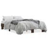 vidaXL Estrutura de cama 135x190cm derivados madeira/metal