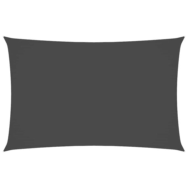 vidaXL Para-sol tecido oxford retangular 2x5 m antracite