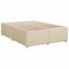 vidaXL Cama com molas/colch&atilde;o 140x190 cm tecido cor creme