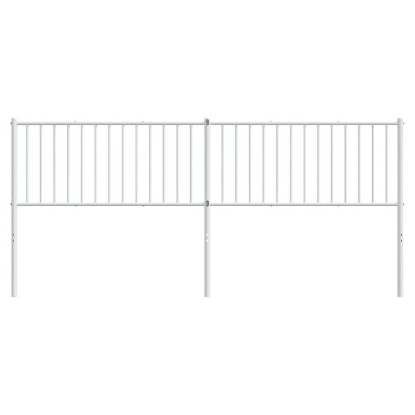 vidaXL Cabeceira de substitui&ccedil;&atilde;o 200 cm metal branco
