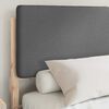 vidaXL Estrutura de Cama com Cabeceira Estofada Cinza Escuro