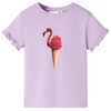 T-shirt para crian&ccedil;a lil&aacute;s 104
