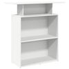 vidaXL Balc&atilde;o de recep&ccedil;&atilde;o branco 100x40x104 cm madeira projetada