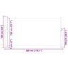 vidaXL Toldo lateral para p&aacute;tio/terra&ccedil;o 160 x 300 cm azul