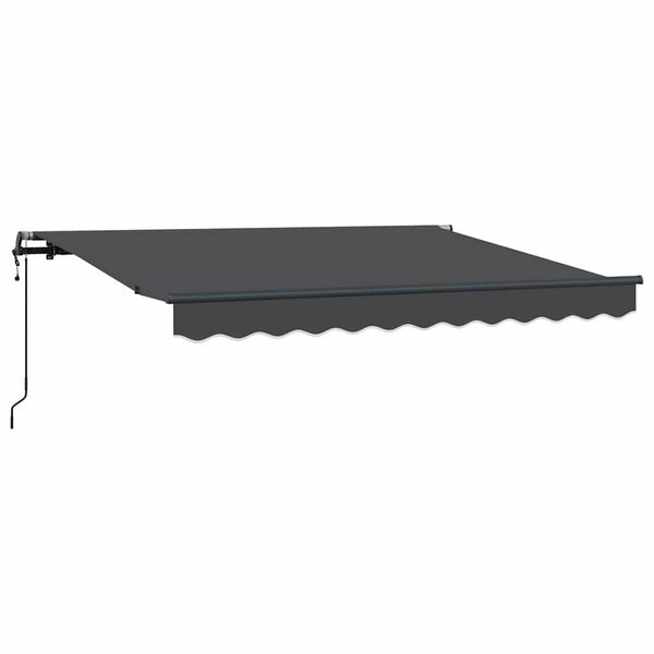vidaXL Toldo Retr&aacute;til Antracite 300 x 200 cm tecido
