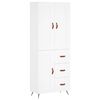 vidaXL Arm&aacute;rio alto 69,5x34x180 cm derivados de madeira branco