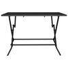 vidaXL Mesa de jardim dobrável 110x80x72 cm malha de aço antracite